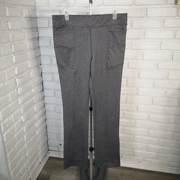 2 Pair of Athletic Works Dri More Slim Ladies Size Large Black / Grey Pants - Picture 2 of 12